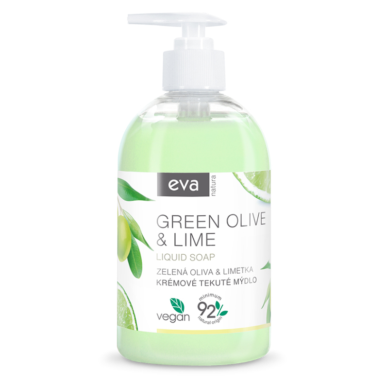 EVA NATURA Krémové tekuté mydlo Zelená oliva  Limetka 500 ml