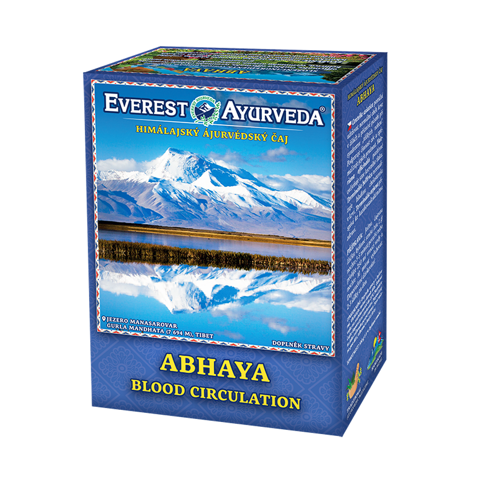 EVEREST AYURVEDA Abhaya krvný obeh a priechodnosť ciev sypaný čaj 100 g