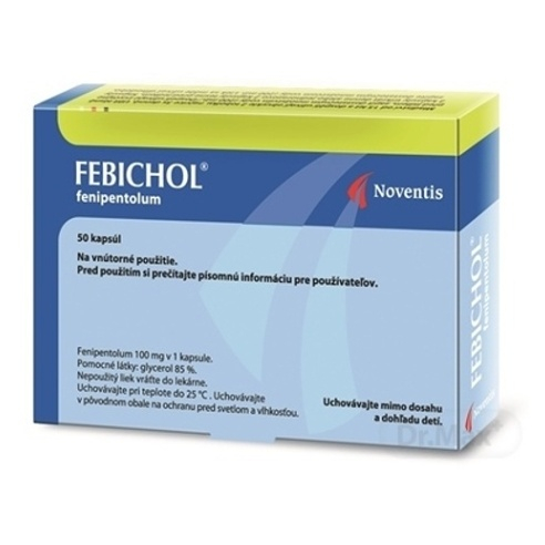 FEBICHOL cps mol 100 mg 50 mäkkých kapsúl