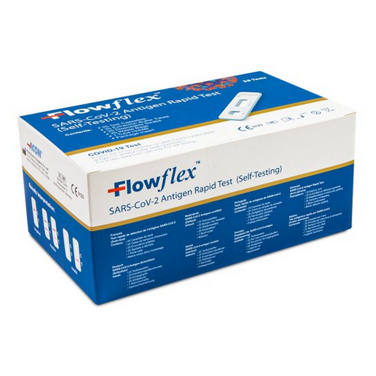 FLOWFLEX SARS-CoV-2 Antigen rapid test 25 kusov, poškodený obal