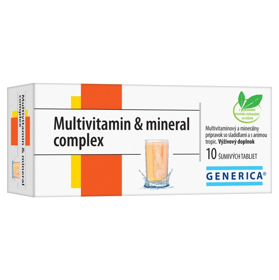 GENERICA Multivitamin  mineral complex 10 šumivých tabliet