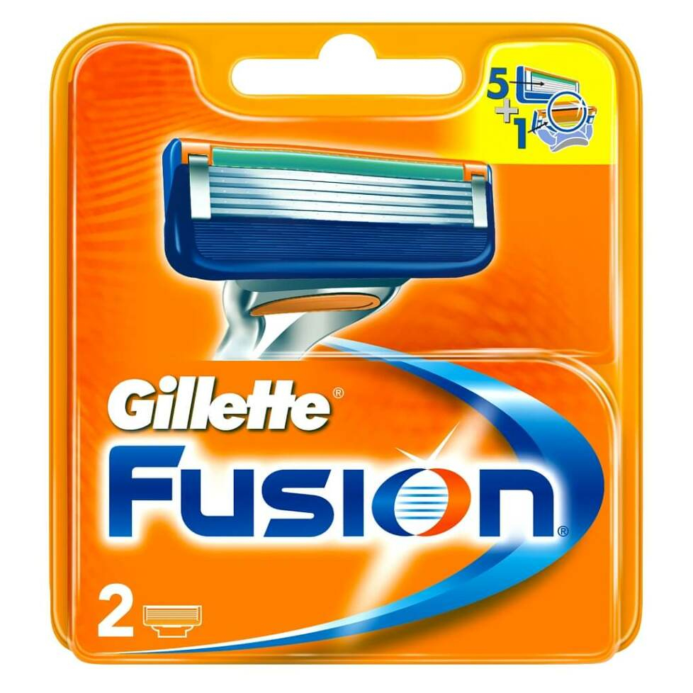 GILLETTE Fusion náhradné hlavice 2 ks