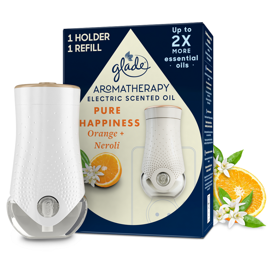 GLADE Aromatherapy Elektrický osviežovač vzduchu  náplň Pure Happiness 1  20 ml
