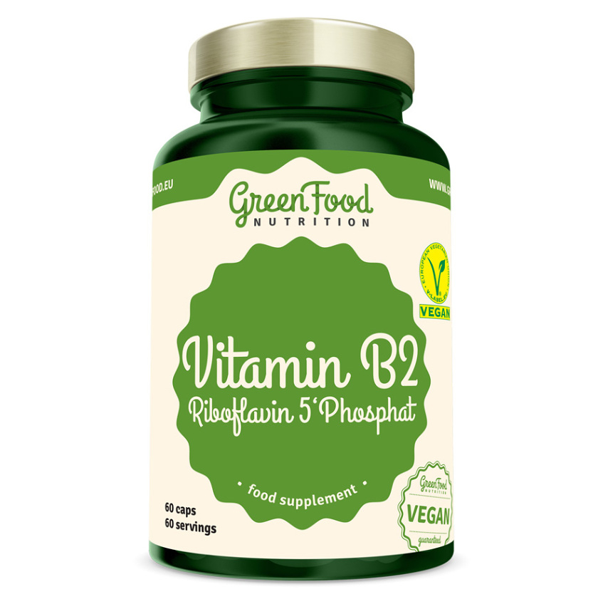 GREENFOOD NUTRITION Vitamín B2 riboflavín 5phosphat 60 kapsúl