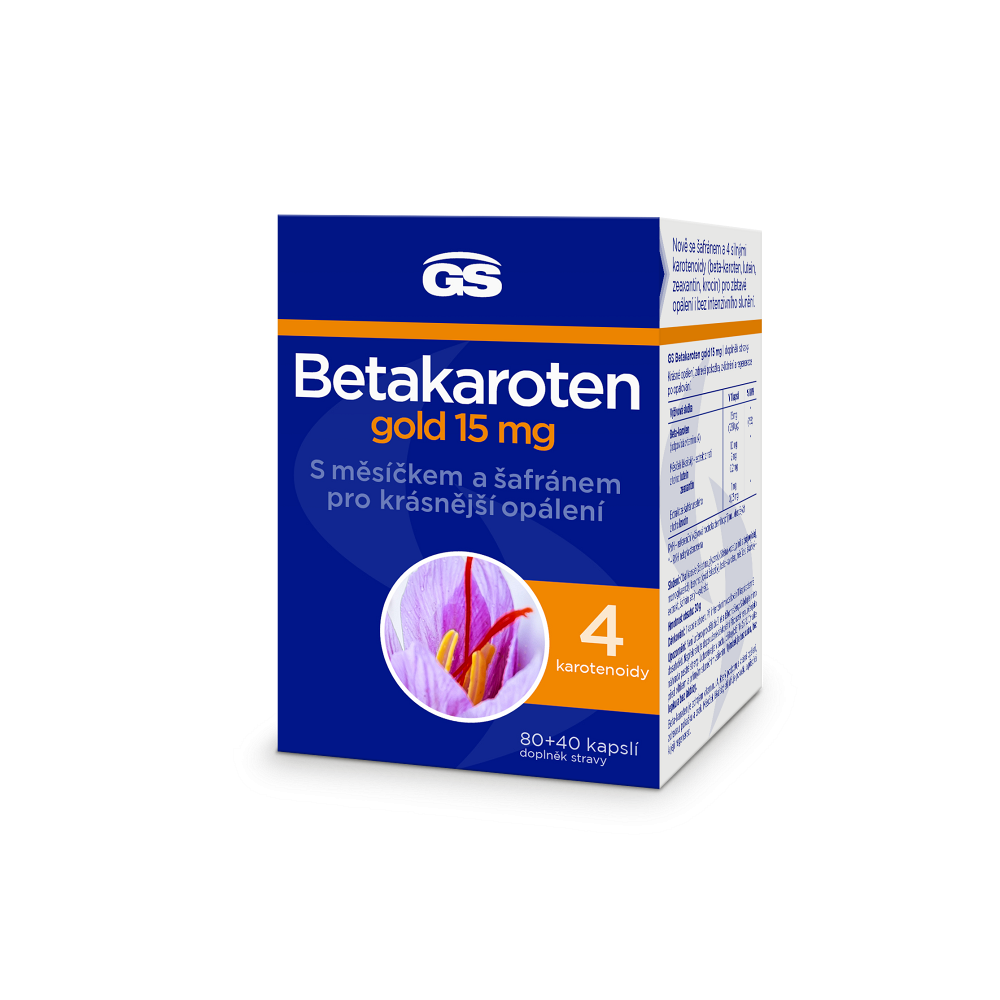 GS Betakaroten gold 15 mg 80  40 kapsúl