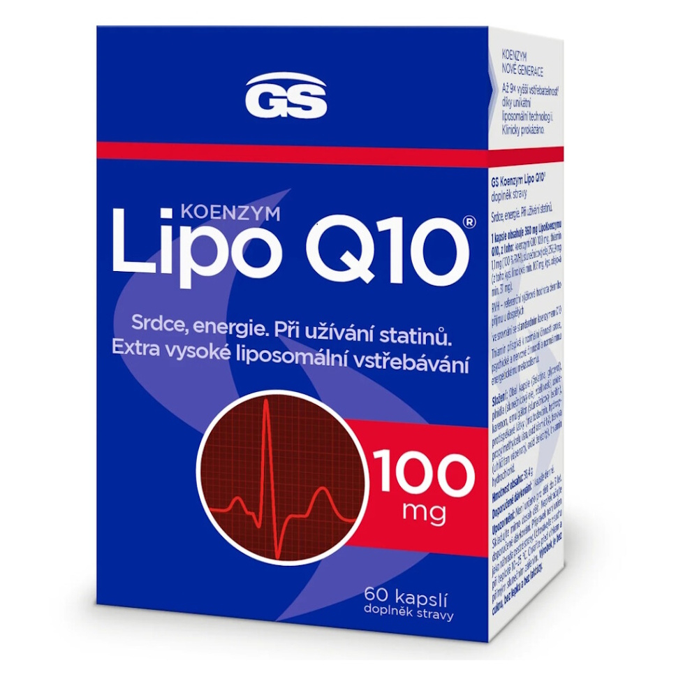 GS Koenzým Lipo Q10 100 mg 60 kapsúl