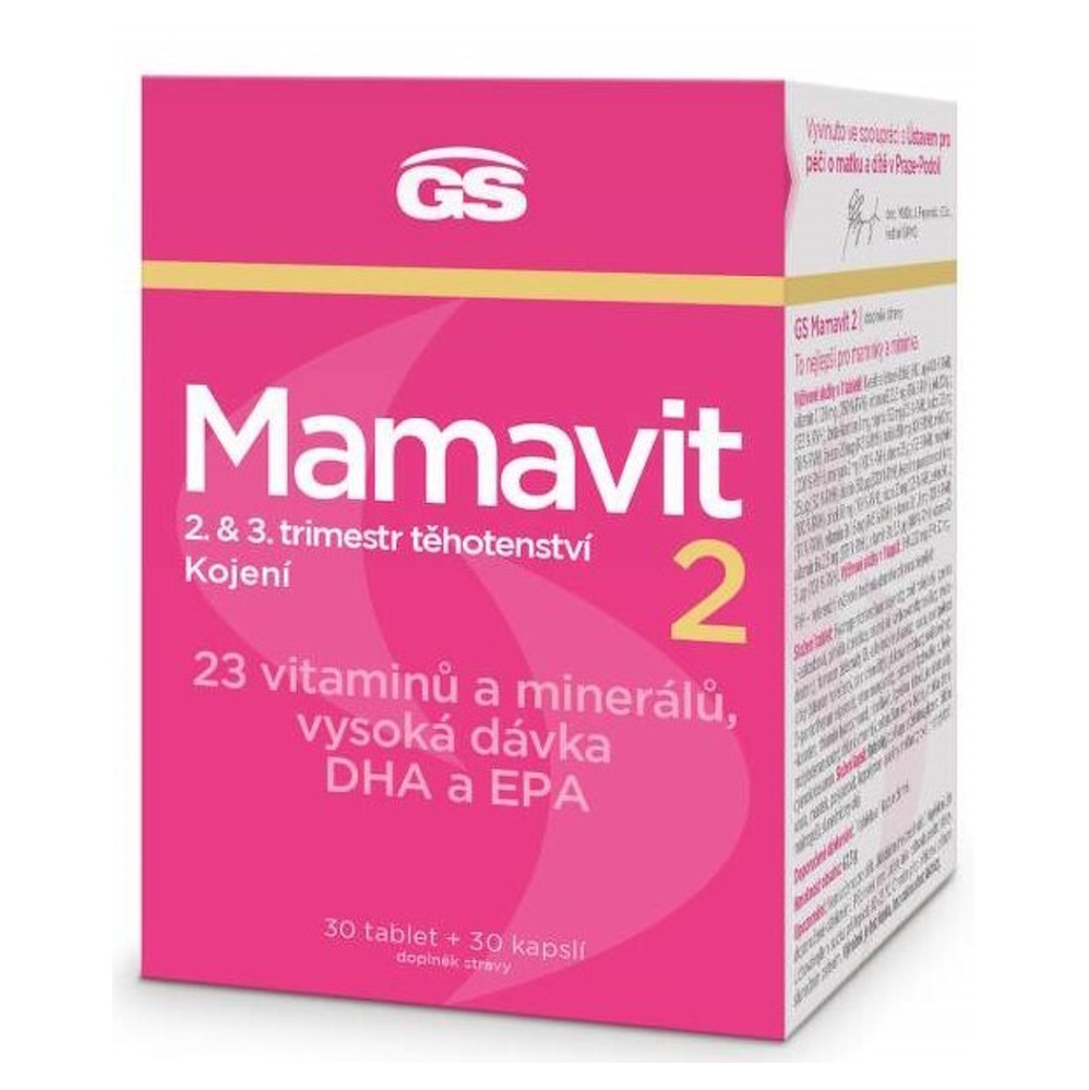 GS Mamavit 2 tehotenstva a dojčenia 30 tabliet  30 kapsúl