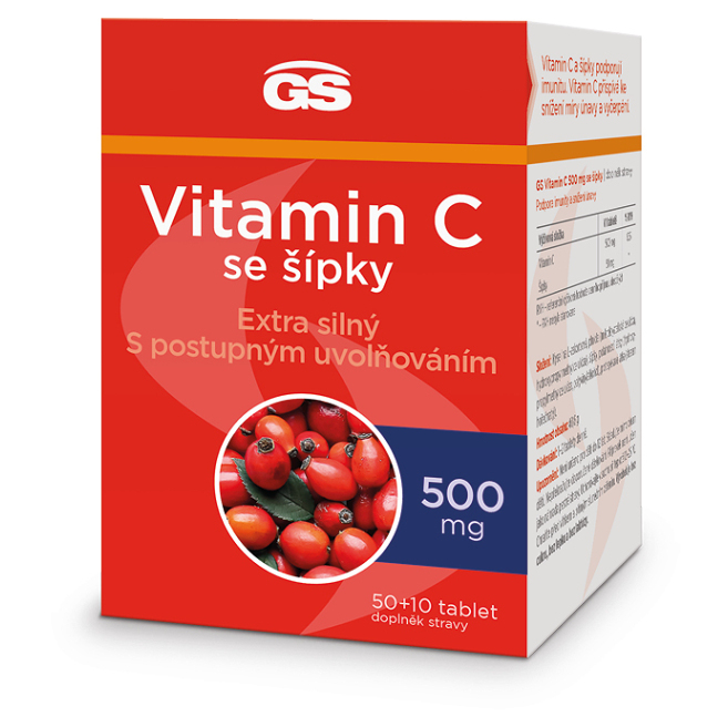 GS Vitamín C 500 mg so šípkami 50  10 tabliet