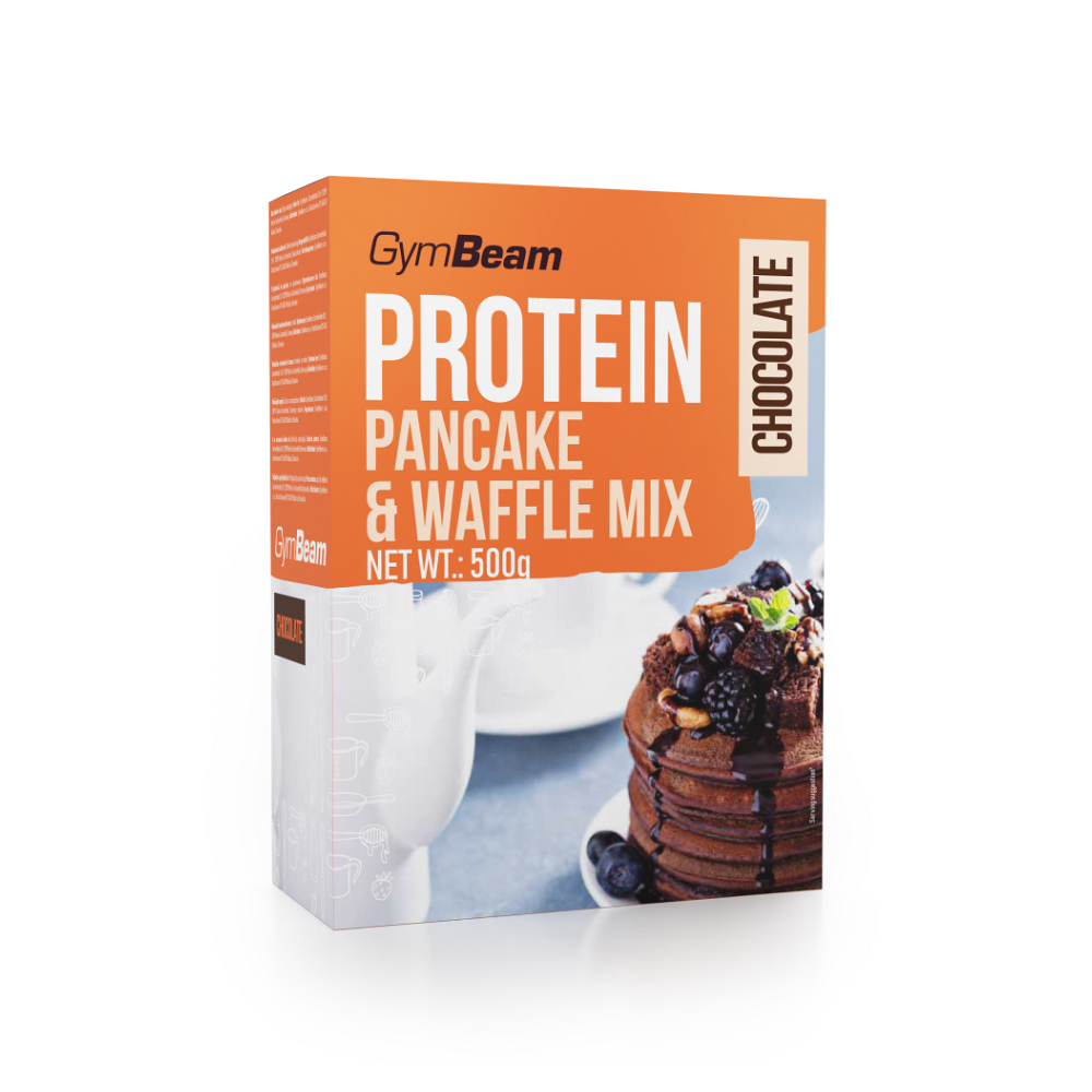 GYMBEAM Proteínové palacinky pancake  waffle mix čokoláda 500 g