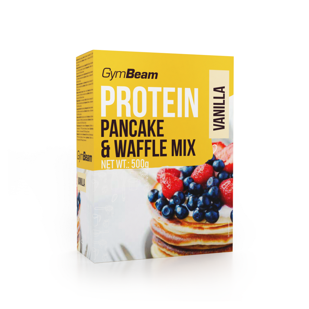 GYMBEAM Proteínové palacinky pancake  waffle mix vanilka 500 g