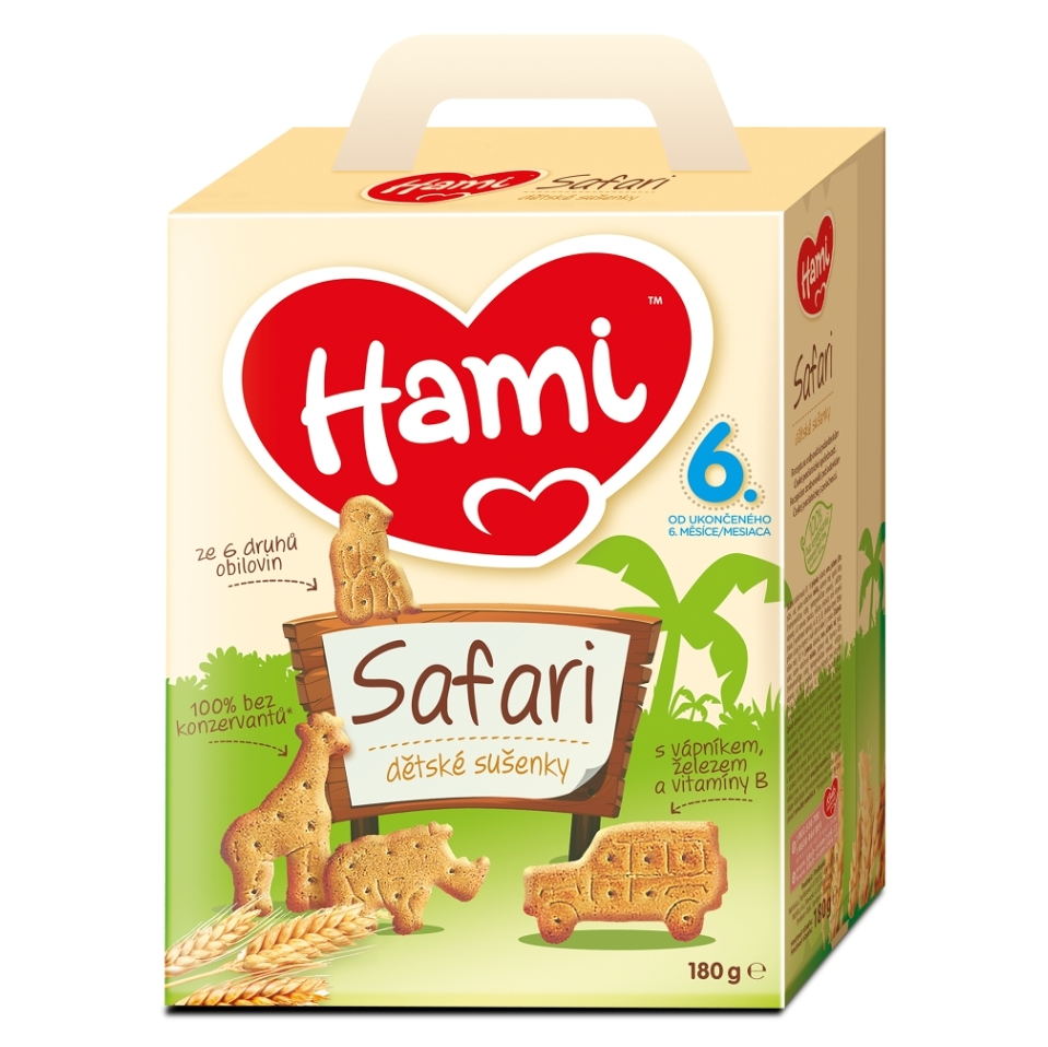HAMI Safari detské sušienky 180 g