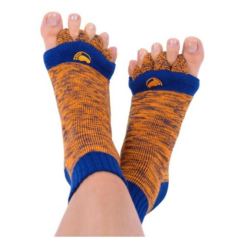 HAPPY FEET Adjustačné ponožky orangeblue veľkosť S