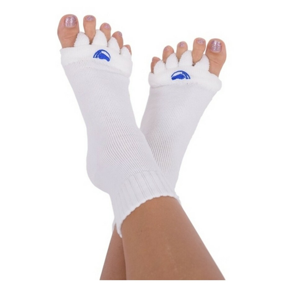 HAPPY FEET Adjustačné ponožky white veľkosť  M