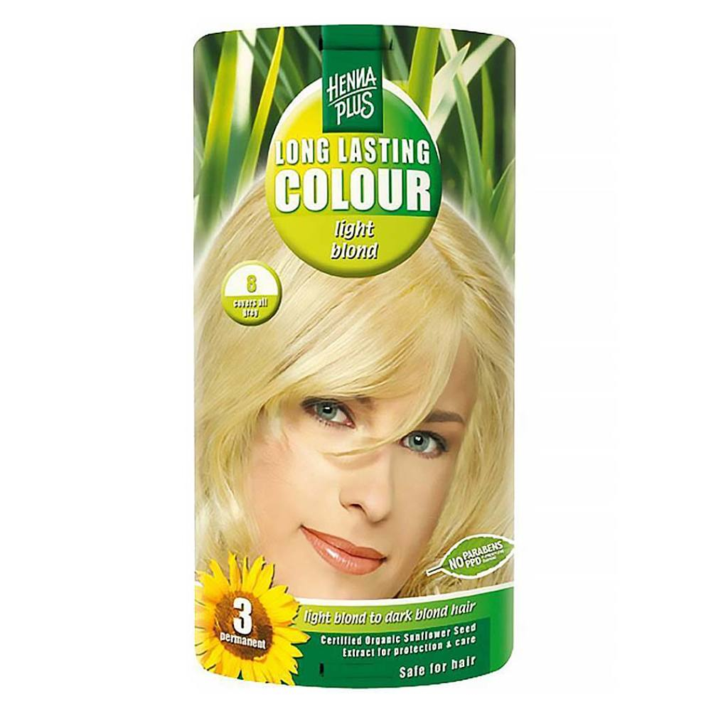 HENNA PLUS Prírodná farba na vlasy SVETLÁ BLOND 8 100 ml