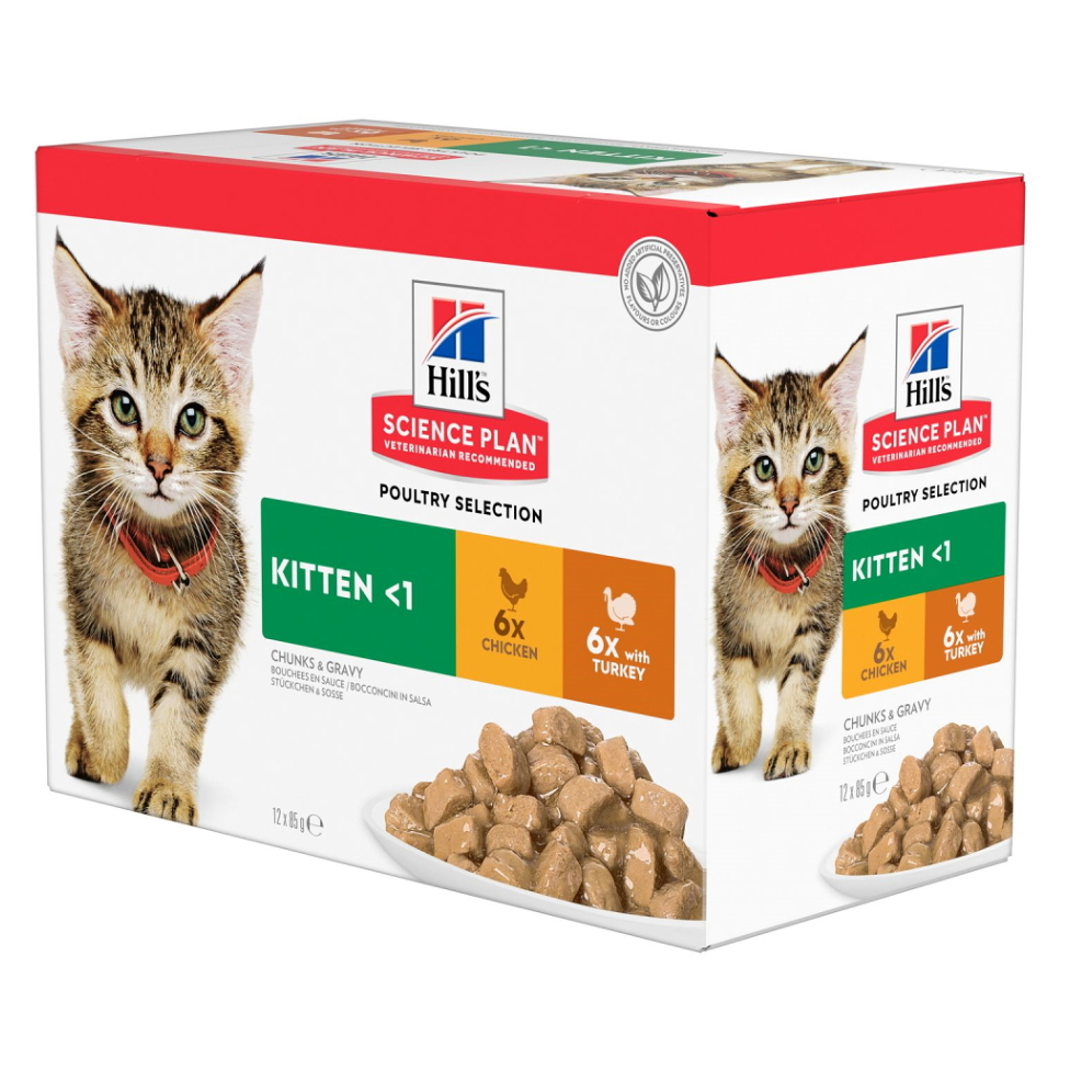 HILLS Science Plan Feline kapsičky multipack pre mačiatka 12 x 85 g