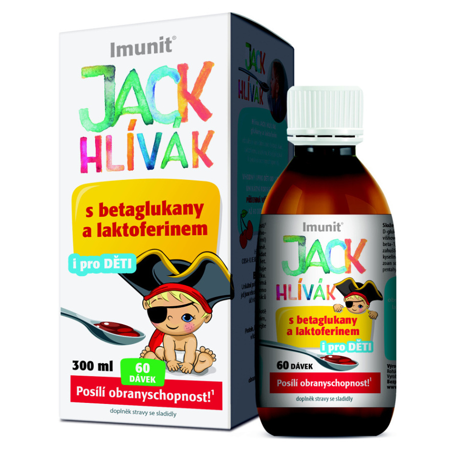 IMUNIT Jack Hliviak sirup glukány  laktoferín 300 ml