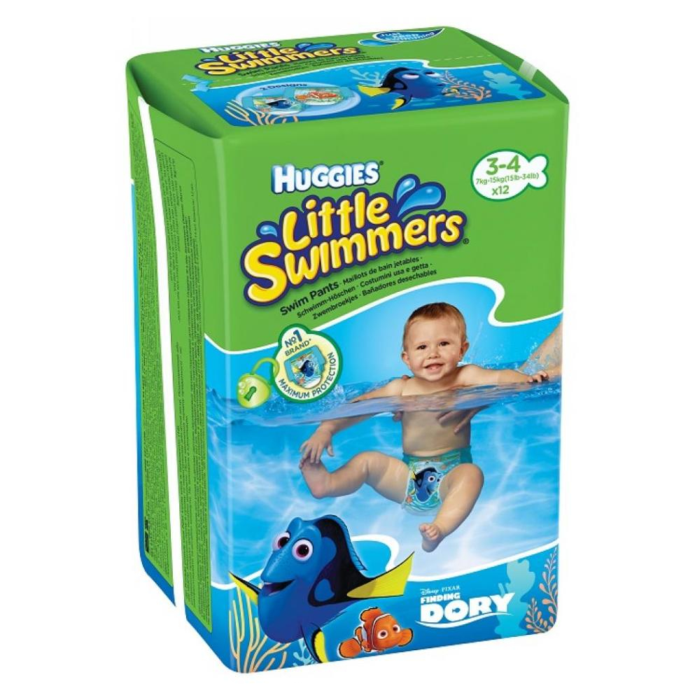 HUGGIES Little Swimmers nohavičky do vody veľkosť 7-15 kg 12 ks