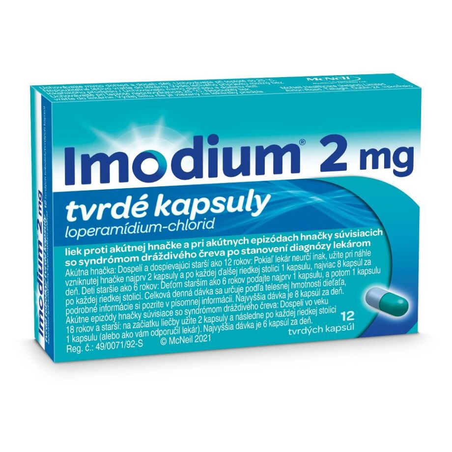 IMODIUM® 2 mg tvrdé kapsuly 12 kusov