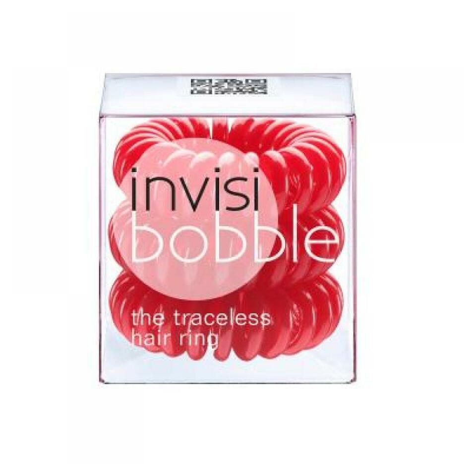 Invisibobble Hair Ring gumička červená (3 kusy v balení)
