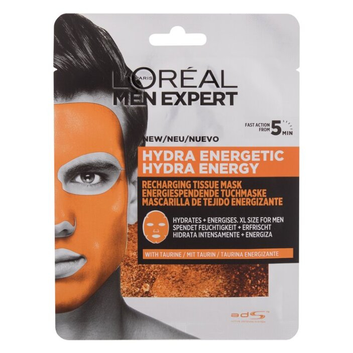 LORÉAL Men Expert Pleťová maska Hydra Energetic 1 ks