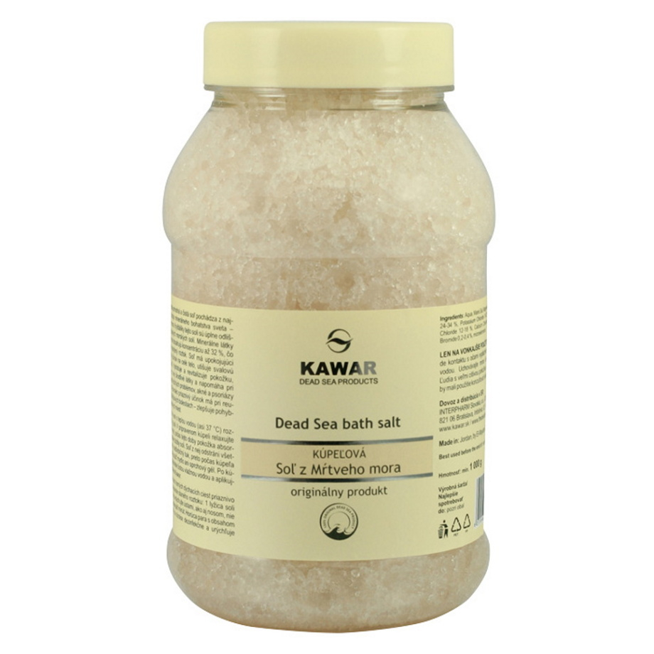 KAWAR Kúpeľová soľ z Mŕtveho mora 1000 g