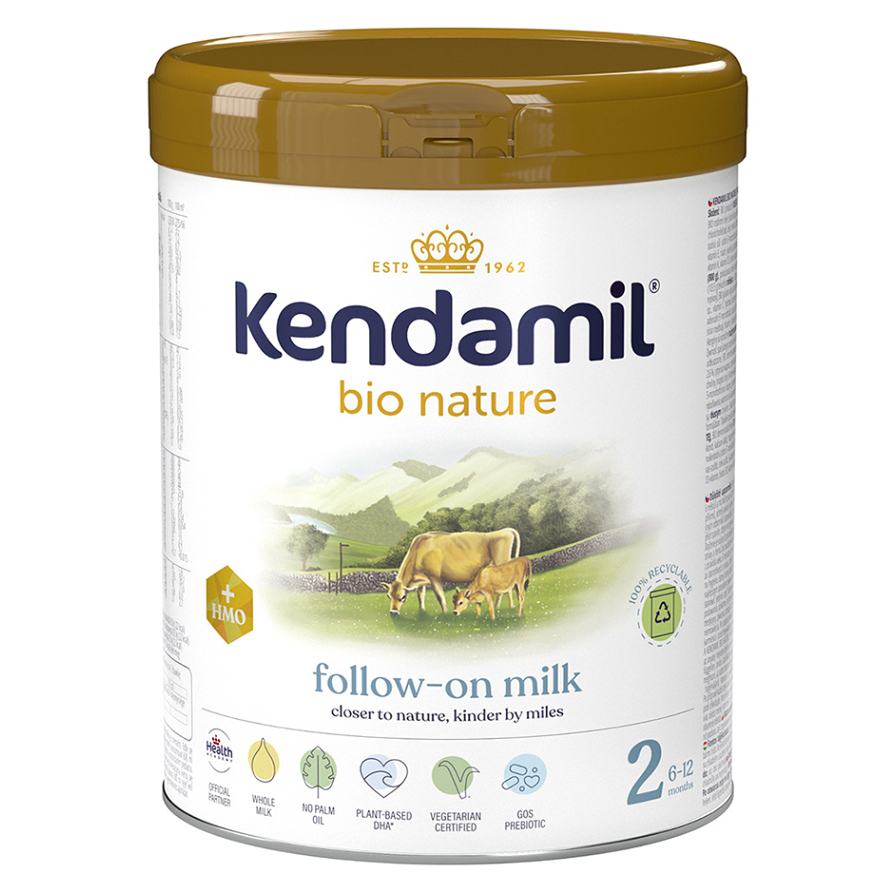 KENDAMIL BIO Nature 2 HMO Pokračovacia mliečna dojčenská výživa od 6. mesiaca 800 g
