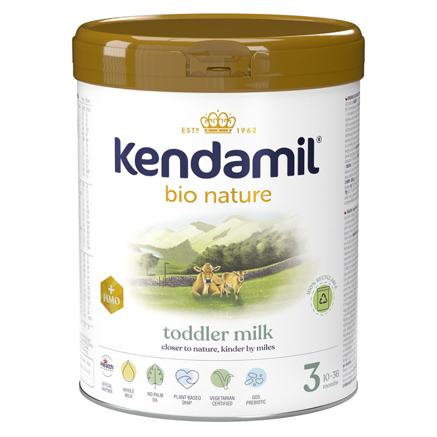 KENDAMIL BIO Nature 3 HMO Pokračovacia mliečna dojčenská výživa od 10. mesiaca 800 g
