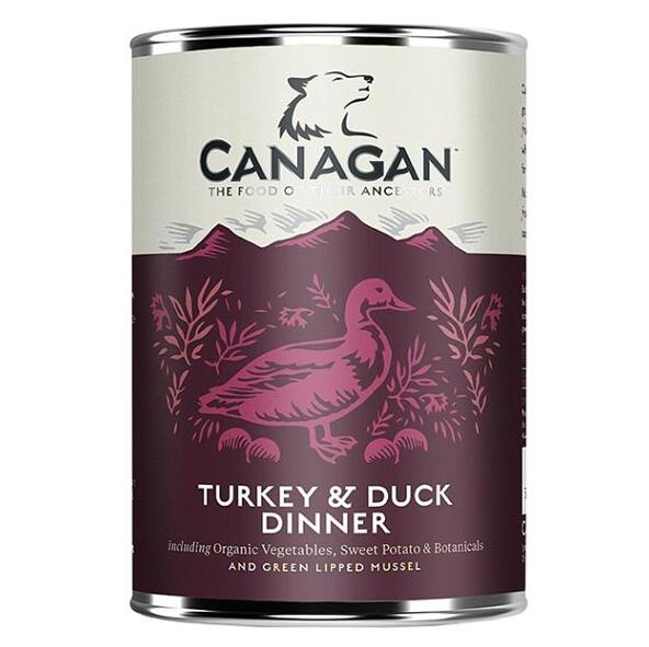 CANAGAN Turkey  duck dinner konzerva pre psov 400 g