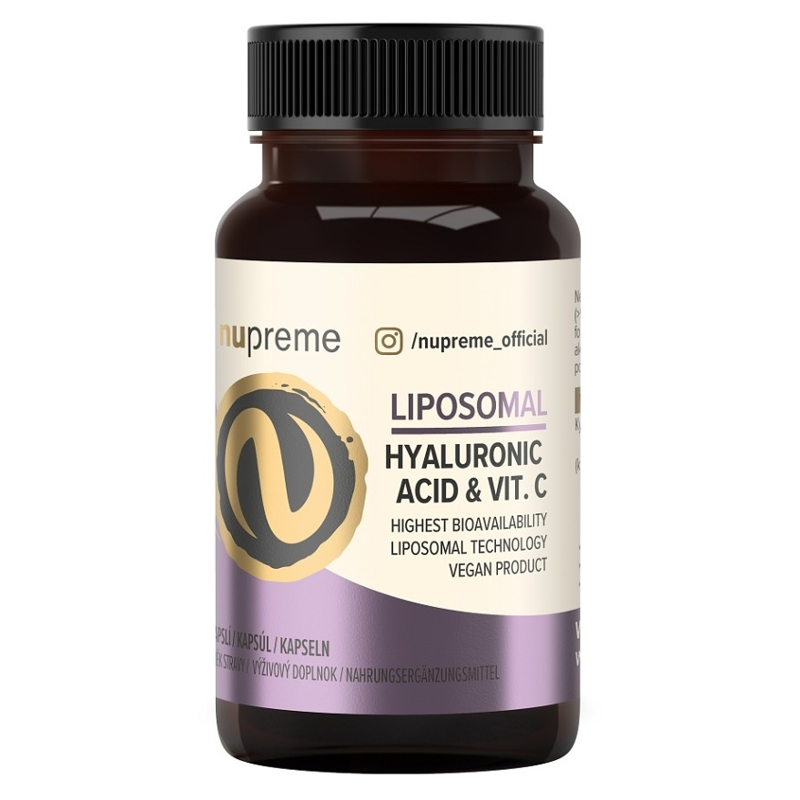 NUPREME Liposomal kyselina hyalurónová  Vitamín C 30 kapsúl