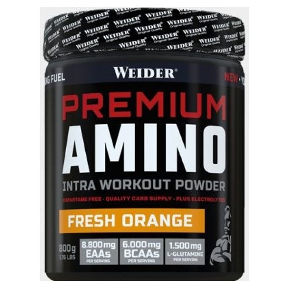 WEIDER Premium Amino Nestimulačná predtréningová zmes 800 g