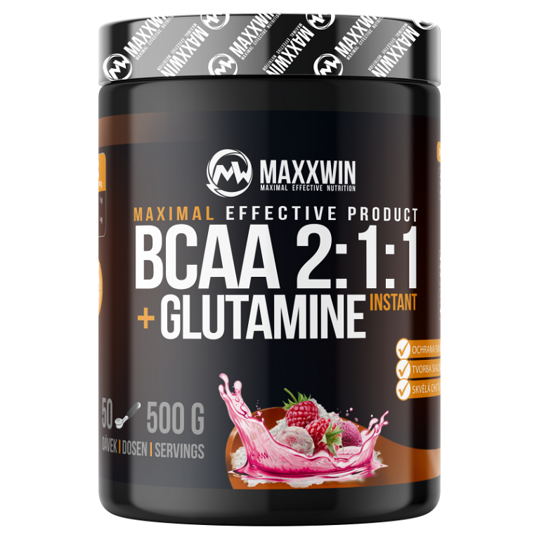 MAXXWIN BCAA  Glutamine malina 500 g