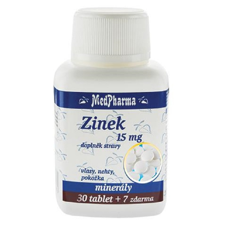 MEDPHARMA Zinok 15 mg 37 tabliet