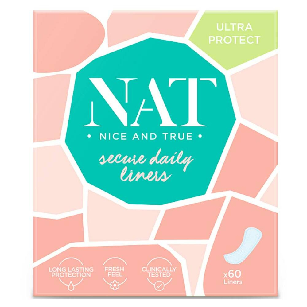 NAT nice  true Slipové vložky - secure daily 60 ks