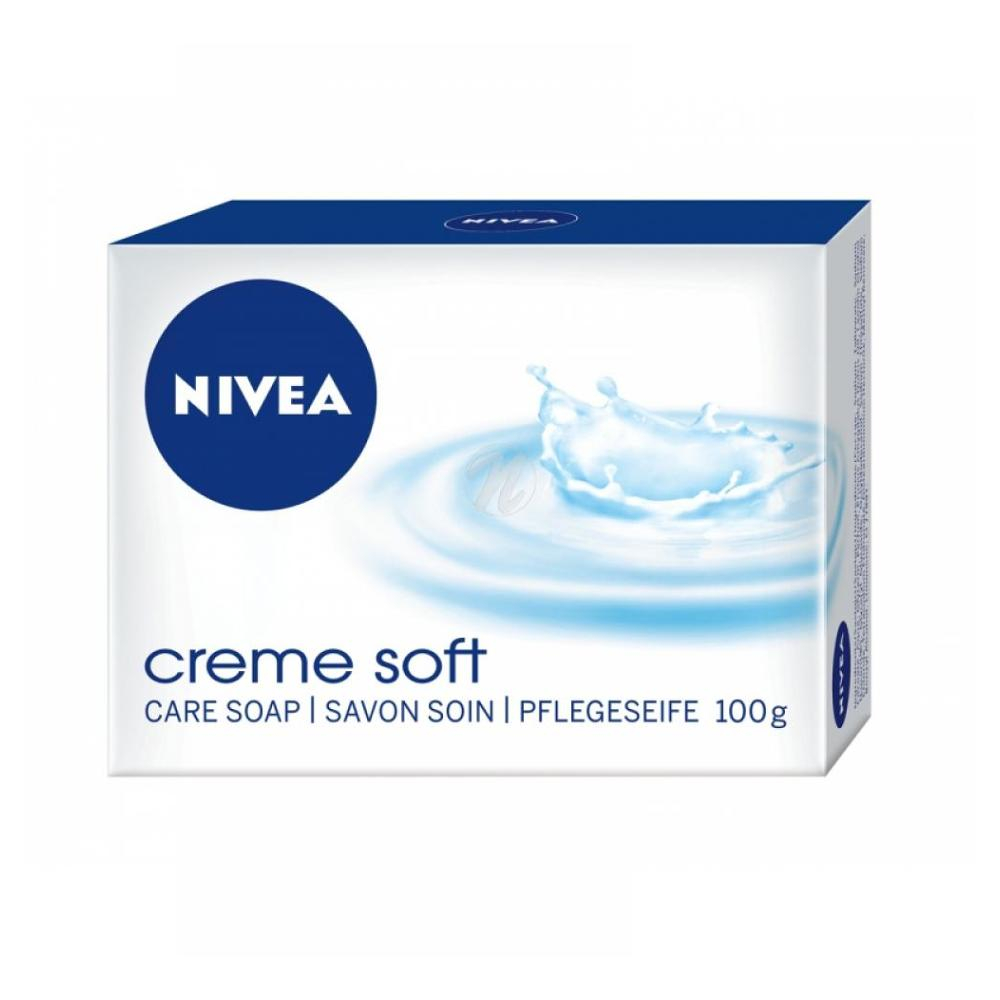 NIVEA Creme Soft Ošetrujúce krémové mydlo Tuhé 100 g