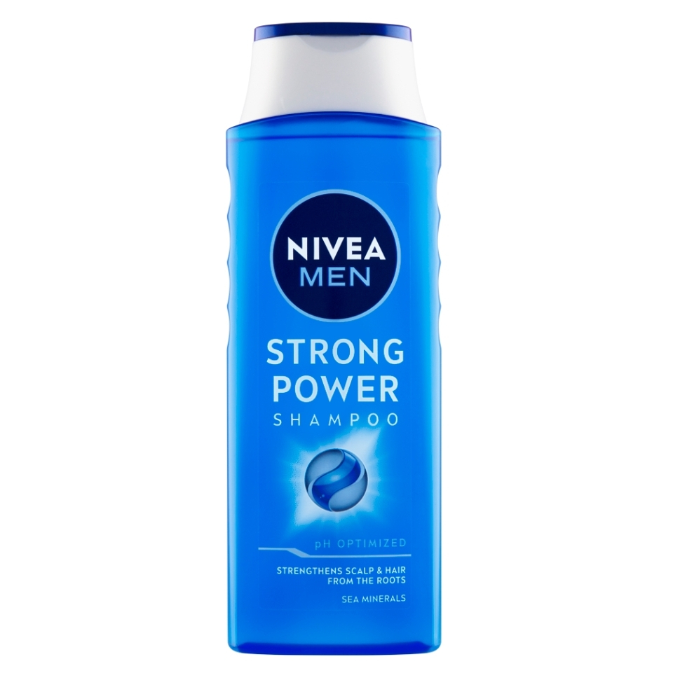 NIVEA MEN šampón pre normálne vlasy Strong Power 400 ml