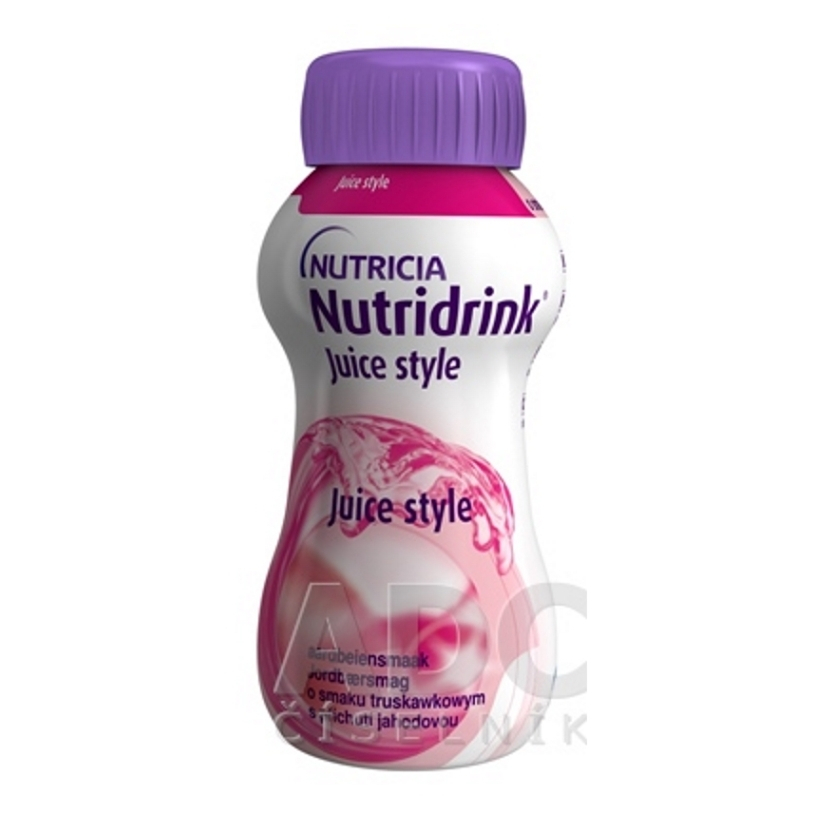 NUTRIDRINK Juice Style s príchuťou jahodovou 4x200 ml