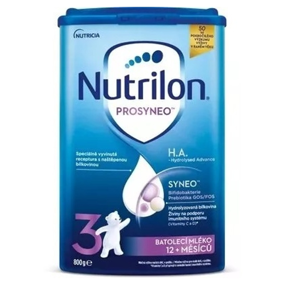 NUTRILON Prosyneo 3 H.A. pokračovacie dojčenské mlieko 12m 800 g
