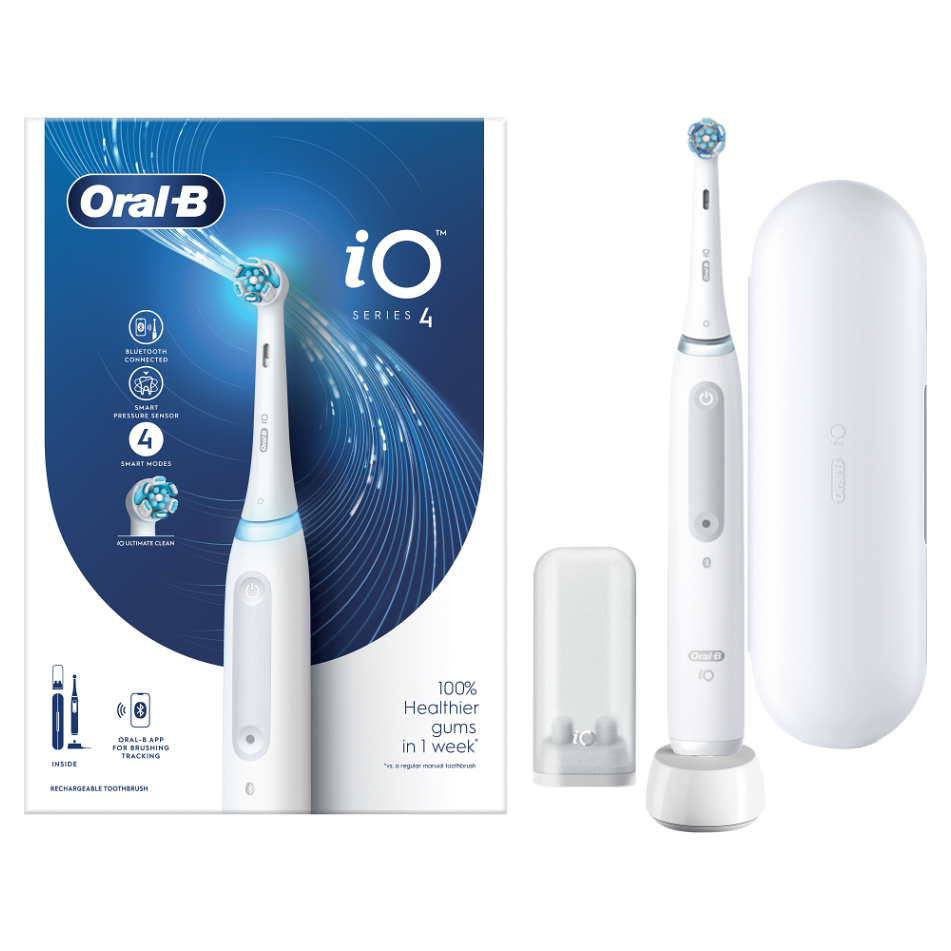 ORAL-B iO4 Series Quite White elektrická zubná kefka biela