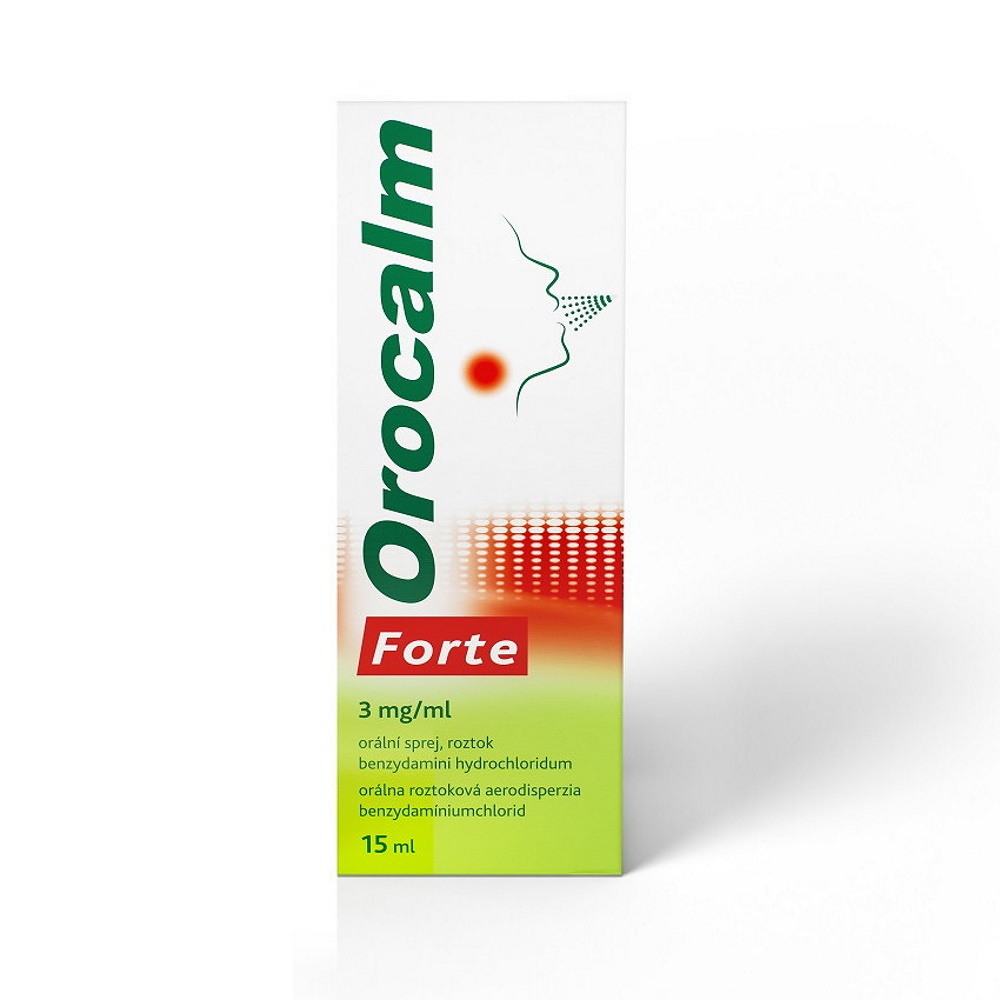 OROCALM Forte 3 mgml orálna roztoková aerodisperzia 15 ml