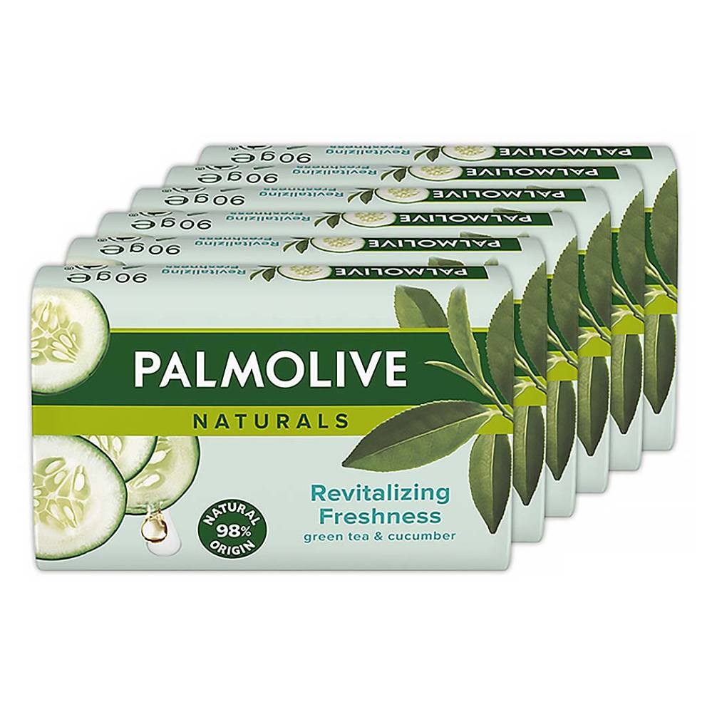 PALMOLIVE Naturals Green Tea  Cucumber Mydlo 6x 90 g