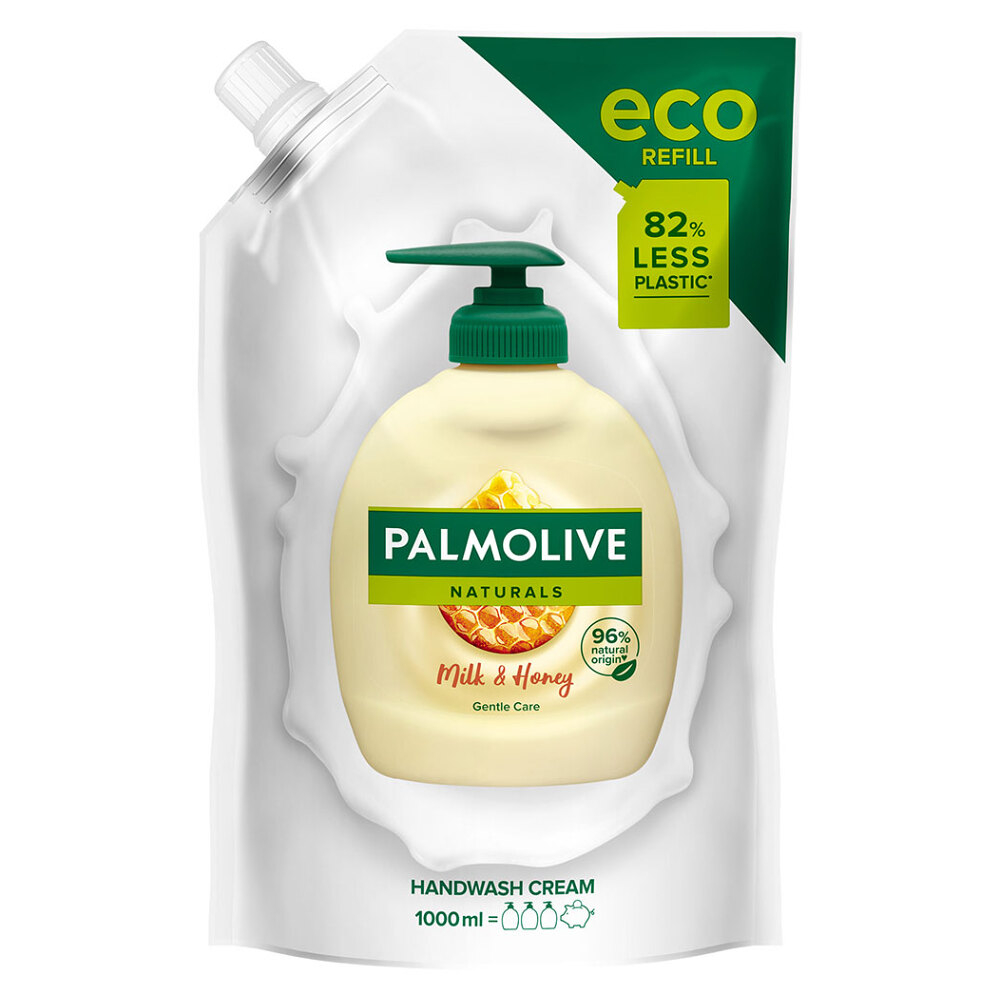PALMOLIVE Tekuté mydlo náhradná náplň Milk  Honey 1000 ml, poškodený obal