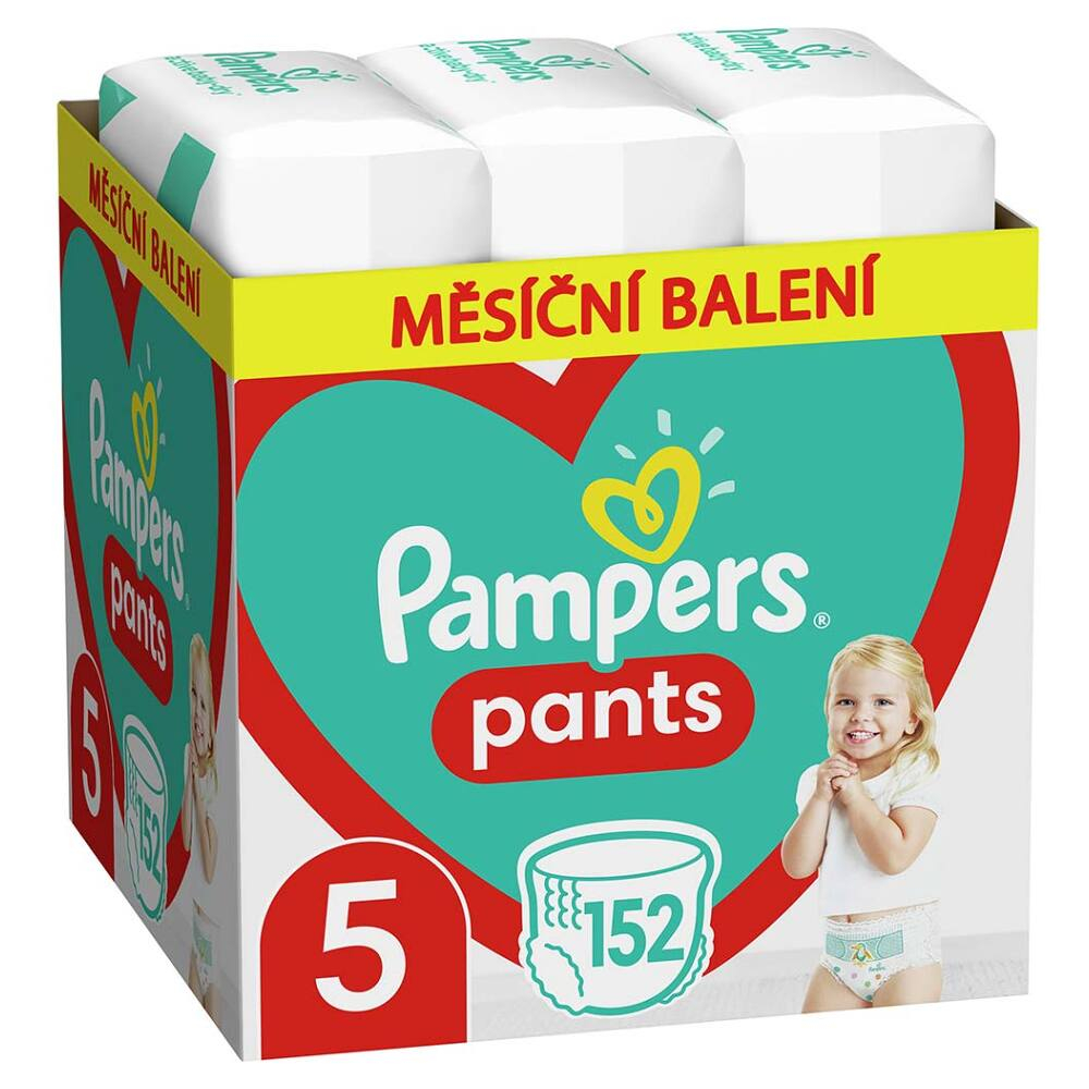 PAMPERS Pants veľ.5 Plienkové nohavičky 12-17 kg 152 ks