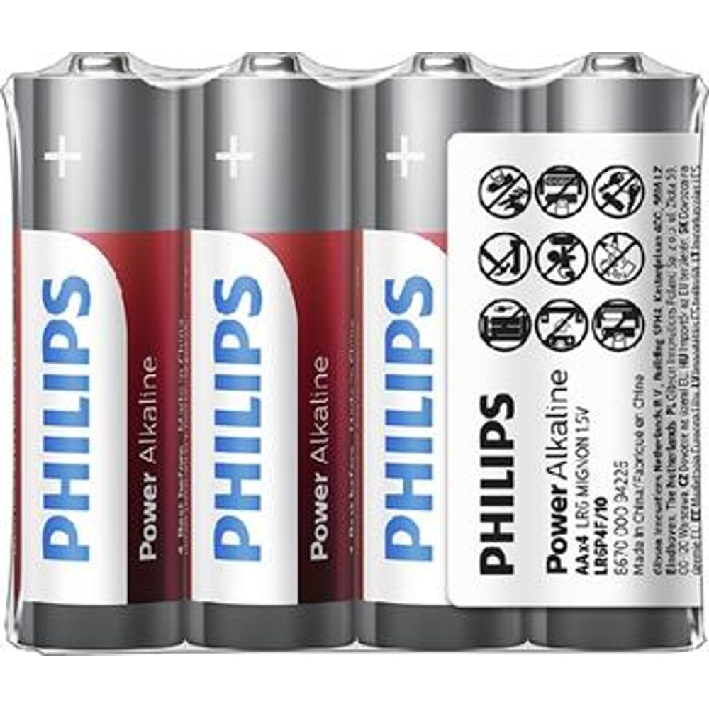 PHILIPS LR6P4F10 tužkové batérie 4 kusy