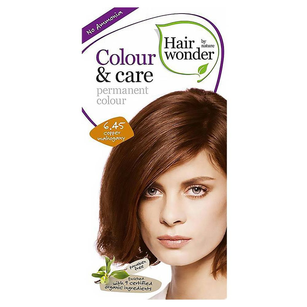 HAIRWONDER Dlhotrvajúca farba na vlasy 6.45 Medený mahagón BIO 100 ml