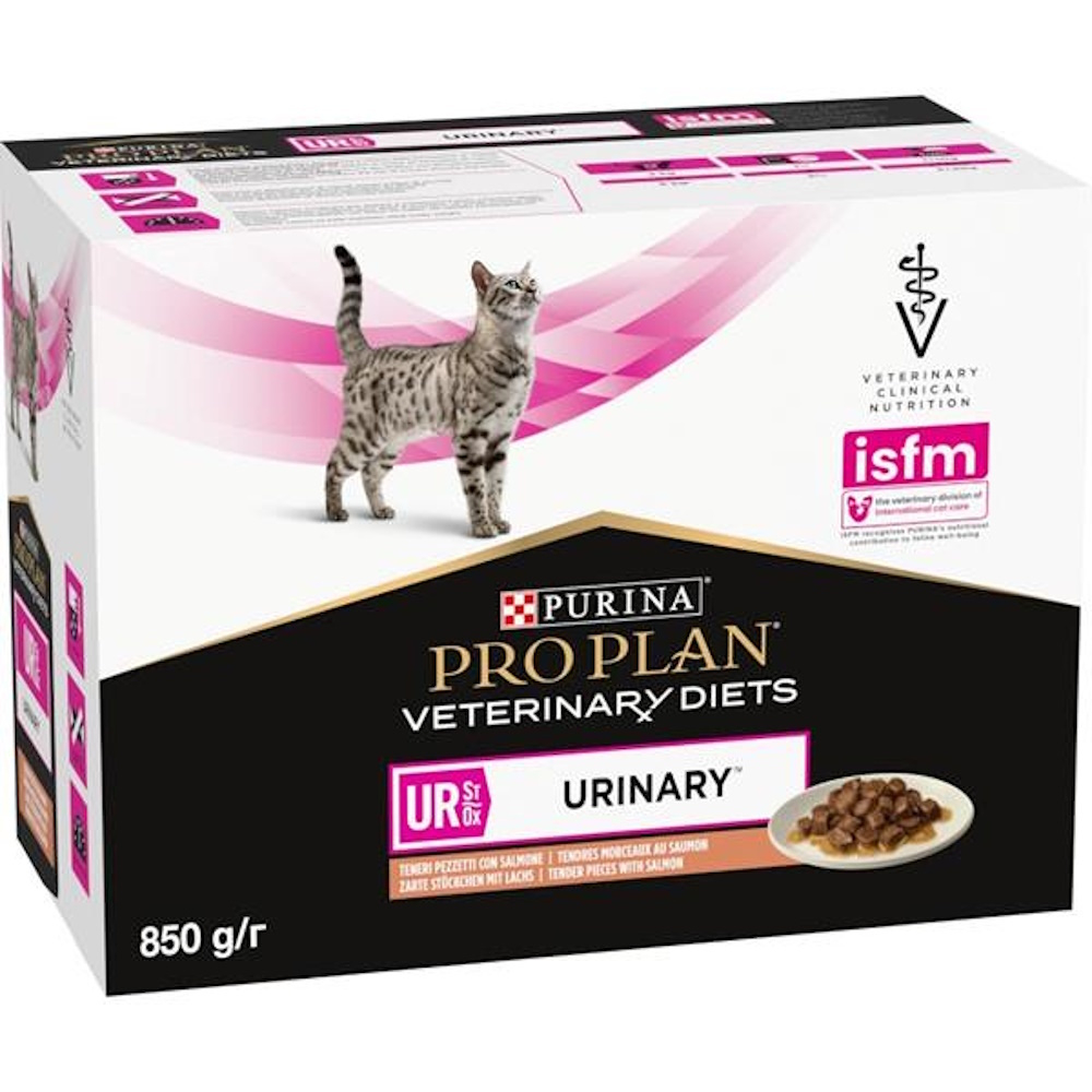 PURINA PRO PLAN Vet Diets UR StOx Urinary Salmon kapsička pre mačky 10x85 g