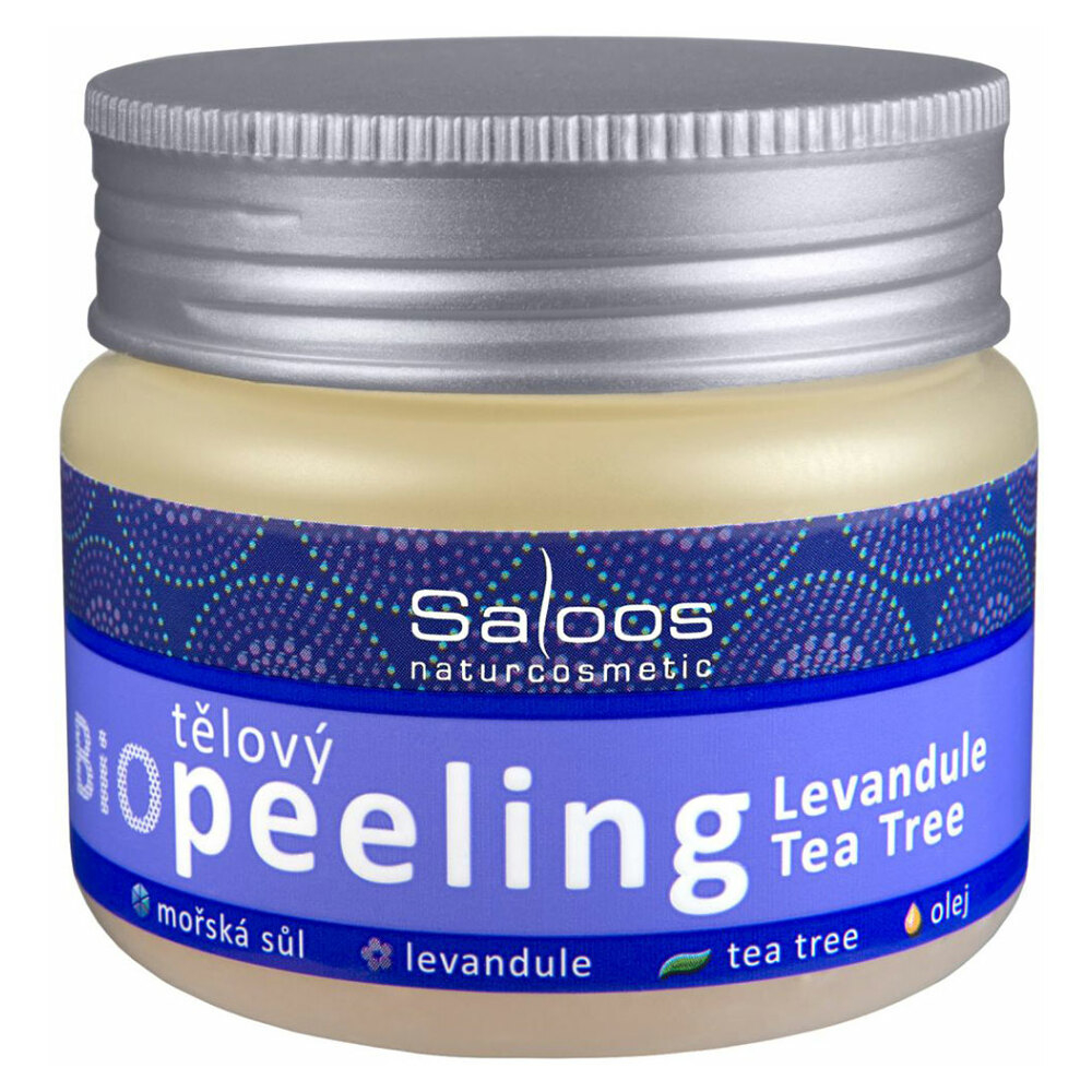 SALOOS Bio Telový peeling Levanduľa  Tea Tree 140 ml