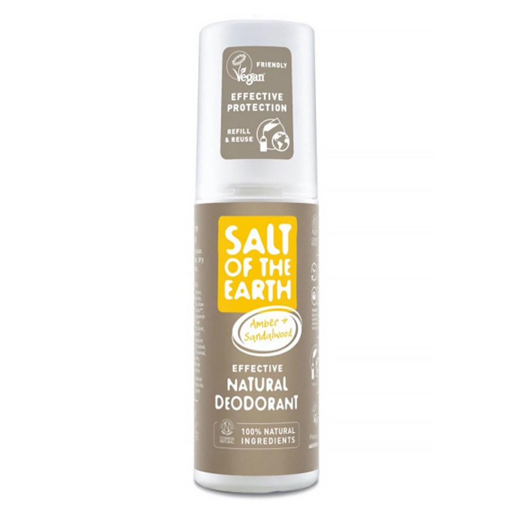 SALT OF THE EARTH Prírodný minerálny dezodorant spray Amber  Santalwood 100 ml