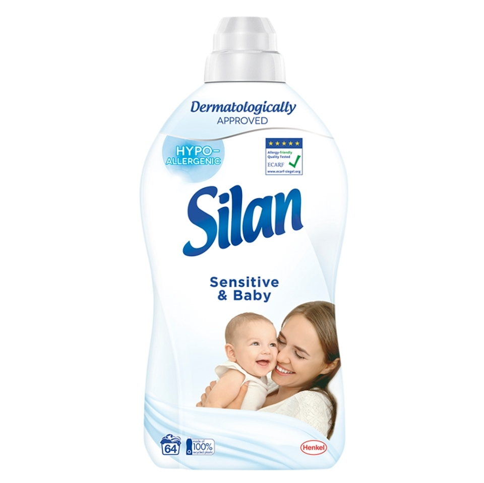 SILAN Sensitive  Baby Aviváž 64 praní 1408 ml