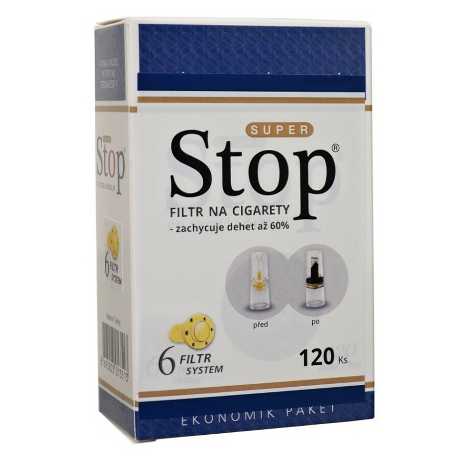 STOPFILTR Super filter na cigarety 120 kusov
