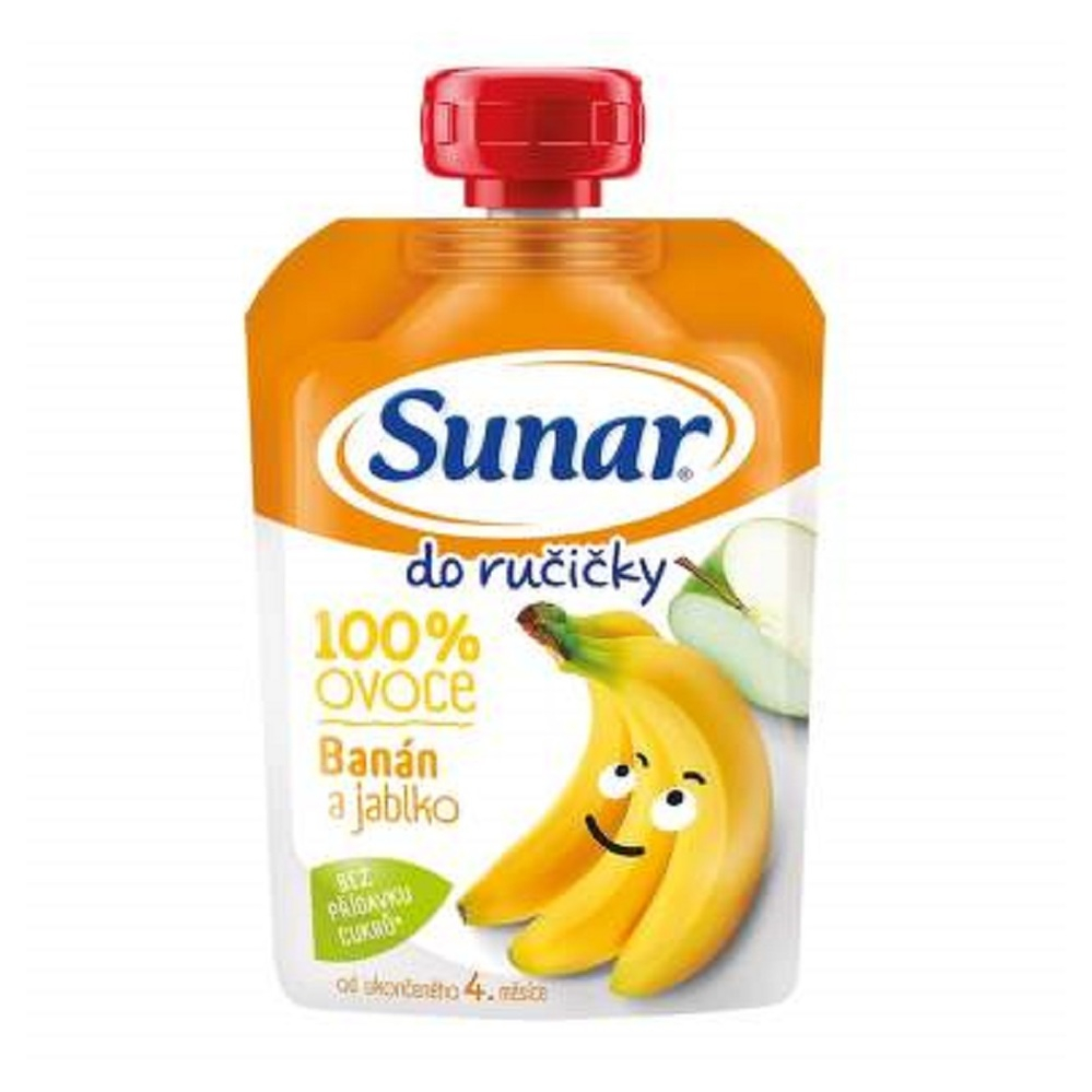 SUNAR Do ručičky ovocná kapsička banán 4m  100 g
